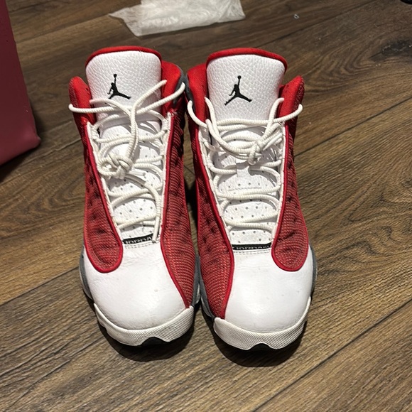 Nike Air Jordan Red and White Sneakers
